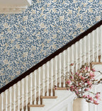 Willowberry Wallpaper - Blue & White