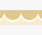 Scallop Trim Wallpaper - Linen