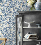 Willowberry Peel & Stick Wallpaper - Blue & White
